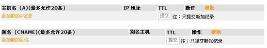 域名CNAME別名記錄